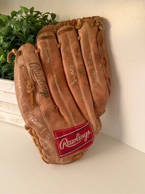 Rawlings Ken Griffey Jr Baseball Glove RBG36 Basket Web 12.5” Leather Mitt VTG